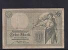 Kaiserreich, Reichsbanknote, 10 Mark Ro.27b, DEU-53b, KN 7 stellig, Serie: J, -
