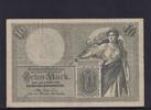 Kaiserreich, Reichsbanknote, 10 Mark Ro.27b, DEU-53b, KN 7 stellig, Serie: K, -