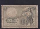 Kaiserreich, Reichsbanknote, 10 Mark Ro.27b, DEU-53b, KN 7 stellig, Serie: O, -