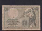 Kaiserreich, Reichsbanknote, 10 Mark Ro.27b, DEU-53b, KN 7 stellig, Serie: P, -