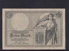 Kaiserreich, Reichsbanknote, 10 Mark Ro.27b, DEU-53b, KN 7 stellig, Serie: R, -