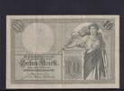 Kaiserreich, Reichsbanknote, 10 Mark Ro.27b, DEU-53b, KN 7 stellig, Serie: R, -