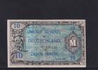 Deutschland. Alliierte Besatzung 10 Mark Ro.203d, AMB-4d, UdSSR-Druck KN 8 Stellig, ohne F, -