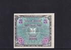 Deutschland, Alliierte Besatzung, 5 Mark Ro.202a, AMB-3a, US-Druck KN 9 stellig mit F, -