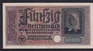 Drittes Reich Reichskreditkasse, 50 Reichsmark Ro.555a, ZWK-6a, Serie: D, -
