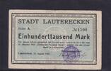 Weimarer Republik, Pfalz, 100000 Mark Lauterecken, Stadt, -