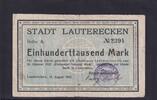 Weimarer Republik, Pfalz, 100000 Mark Lauterecken, Stadt, -
