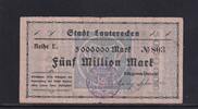 Weimarer Republik, Pfalz, 5 Mio. Mark Lauterecken, Stadt, -