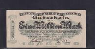 Weimarer Republik, Brandenburg, 1 Million Mark Forst (Lausitz), Magistrat, -