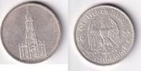 Deutsches Reich, Drittes Reich, Garnisonkirche Potsdam, 5 Reichsmark 1935 A ss,