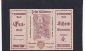 Weimarer Republik, Württemberg, 10 Millionen Mark Winnenden Stadt, -