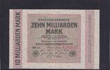 Weimarer Republik, Reichsbank, 10 Milliarden Mark Ro.114c, DEU-136b, Wz. Ringe, FZ: MR, -