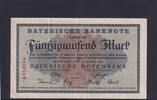 Deutsches Reich, Bayerische Notenbank, 50000 Mark München, Bayerische Notenbank, BAY-8, Serie: A, -
