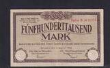 Weimarer Republik, Sachsen, 500000 Mark Dresden Rat der Stadt, Reihe B, KN 5 stellig, -