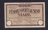 Weimarer Republik, Sachsen, 500000 Mark Dresden Rat der Stadt, Reihe D, KN 5 stellig, -