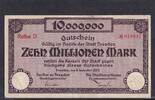 Weimarer Republik, Sachsen, 10 Millionen Mark Dresden Rat der Stadt, Reihe D, -