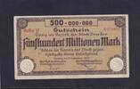 Weimarer Republik, Sachsen, 500 Millionen Mark Dresden Rat der Stadt, Reihe H, -