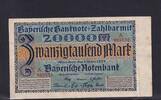 Bayern, 20000 Mark München, Bayerische Notenbank, -