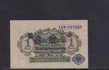 Deutsches Reich, Kaiserreich, 1 Mark Ro.51d, DEU-187, Inflationsausgabe, mit Unterdruck, Siegel blau, -