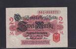 Deutsches Reich, Kaiserreich, 2 Mark Ro.52b, DEU-59b, Erste Kriegsausgabe, ohne Unterdruck, Siegel rot, -