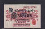 Deutsches Reich, Kaiserreich, 2 Mark Ro.52b, DEU-59b, Erste Kriegsausgabe, ohne Unterdruck, Siegel rot, -