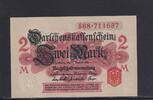Deutsches Reich, Kaiserreich, 2 Mark Ro.52b, DEU-59b, Erste Kriegsausgabe, ohne Unterdruck, Siegel rot, -