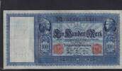 Deutsches Reich, Kaiserreich, 100 Mark Ro.34b, DEU.39b, Papier hellblau, Serie: E, -