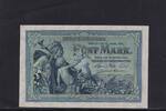 Kaiserreich, 5 Mark Ro.22b, DEU-52b, KN 7 stellig, Serie: B, -
