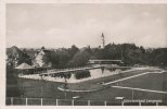 Deutsches Reich Ansichtskarte Langenau, Schwimmbad -