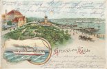 Deutsches Reich,Schleswig-Holstein Ansichtskarte Kiel, Mondschein Karte -