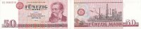 Deutschland, DDR 50 Mark 1971 Ro.360a Typensatz leicht gebraucht II+ 4.33 £ Tax included +  6.07 £ shipping