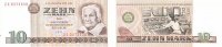 Deutschland, DDR 10 Mark Ro.359d Computersatz KN 7 stellig Ersatznote -