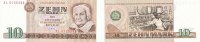 Deutschland DDR, 10 Mark Ro.359d Computersatz Austauschnote Serie:XL -