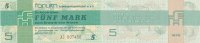 Deutschland, DDR, 5 Mark Forumscheck Ro.369a Serie AJ, -