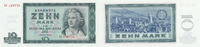 Deutschland, DDR, 10 Mark Ro.355b Austauschnote FZ:YJ -