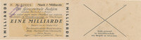 Deutsches Reich, Sachsen, 1 Milliarde Mark Dresden, Landständische Bank Oberlausitz, mit Stempel Neugersdorf Gem. Girokasse -