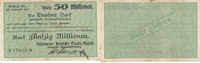 Deutsches Reich, Sachsen, 50 Millionen Mark, Limbach Stadt, ADCA auf Dresdner Bank, -