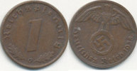 Deutsches Reich, Drittes Reich 1 Reichspfennig -