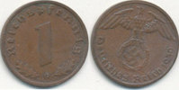 Deutsches Reich, Drittes Reich 1 Reichspfennig -