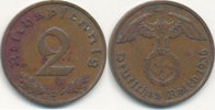 Deutsches Reich, Drittes Reich 2 Reichspfennig -