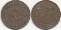 Deutsches Reich, Drittes Reich 2 Reichspfennig -