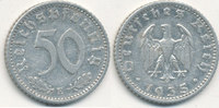 Deutsches Reich,Drittes Reich, 50 Reichspfennig J.368 Alu, -