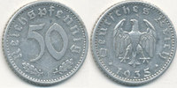 Deutsches Reich,Drittes Reich, 50 Reichspfennig J.368 Alu, -