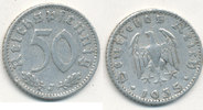 Deutsches Reich,Drittes Reich, 50 Reichspfennig J.368 Alu, -