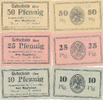 Deutsches Reich,Westpreußen, 10,25,50 Pfennig Bischofswerder,Magistrat, -