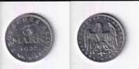 Deutsches Reich, Weimarer Republik, 3 Mark Aluminium, mit Umschrift, -