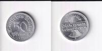 Deutsches Reich, Weimarer Republik, 50 Pfennig Aluminium, -