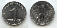 Deutschland 1 Pfennig 1953 E DDR vz 3.46 £ Tax included +  6.07 £ shipping