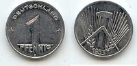 Deutschland 1 Pfennig 1953 E DDR vz 3.46 £ Tax included +  6.07 £ shipping