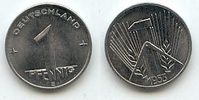 Deutschland 1 Pfennig 1953 E DDR vz+ 4.33 £ Tax included +  6.07 £ shipping